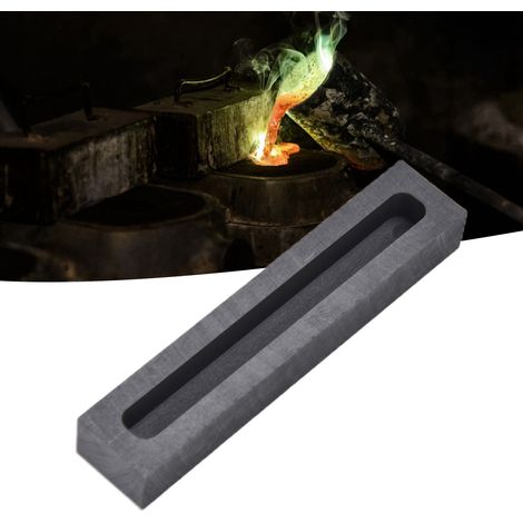 Graphitnut für Metallbarrenstreifen: Außenmaße 90 × 18 × 12 mm, Innenmaße 80 × 8 × 8 mm (1/5)