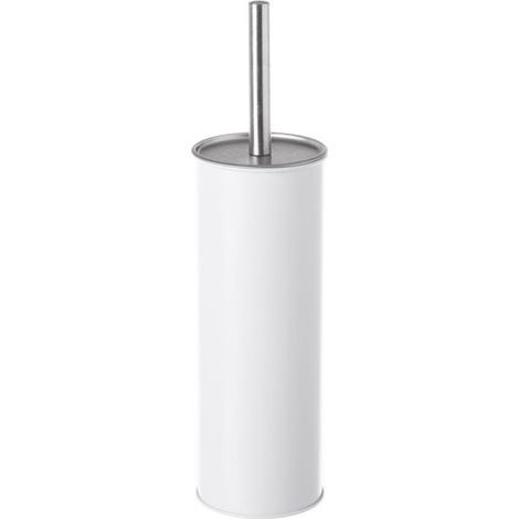 Balai brosse WC métal blanc (1/3)