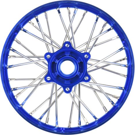 1-4 Pro-Spec Aluminum V2 Bead Rear Wheel Blue-Blue (1): Promoto-MX