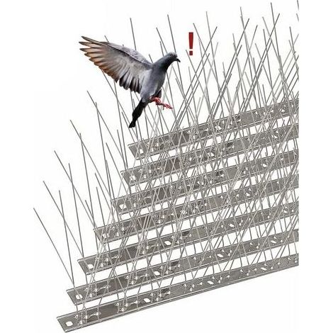 TAISHENGDA – 3,5 Meter lange Taubenabwehrspitzen aus Edelstahl, 14er-Packung zur Vertreibung von Tauben, Krähen, Spatzen und Katzen – Tierfreundliches Vogelabwehrmittel (1/5)
