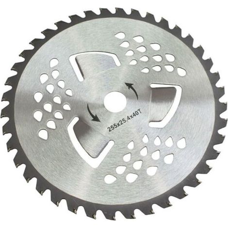 TrAdE Shop Traesio - Disco Per Decespugliatore Ricambio Tosaerba 40 Denti ø 255 X 25,4 Mm Gf-0085 - (1/2)