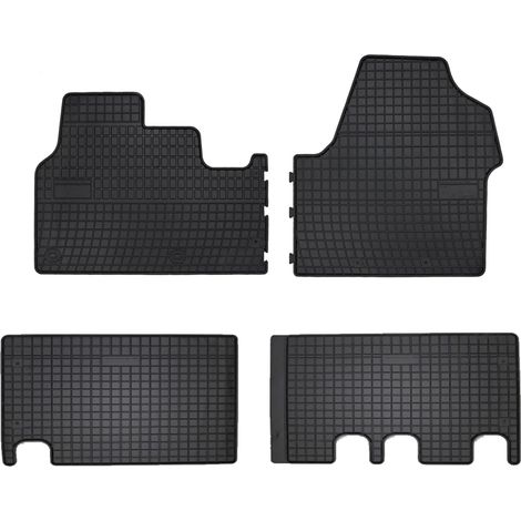 Alfombrillas de goma para Citroën Jumpy III 2 filas (2018-) - negras, montadas (1/5)