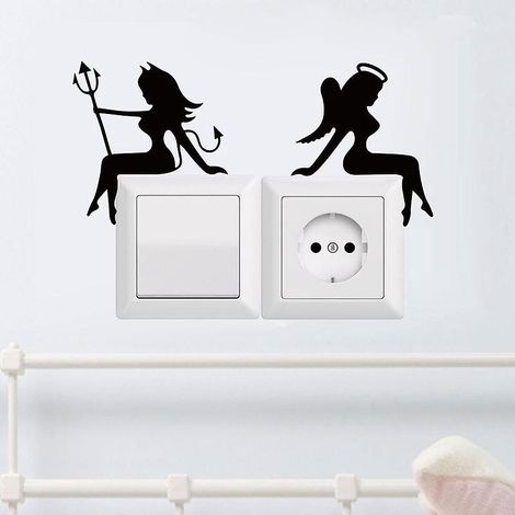 autocollants Pour Interrupteurs De Chambre D'enfant Et De Salle De Bain Dcoration Intrieure Autocollants Muraux (1/5)