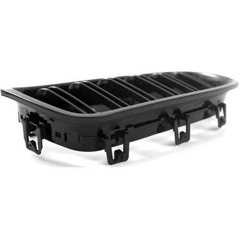1 pair. Color: Gloss black. Material: ABS. Gloss black automotive grille compatible with BMW. (1/5)