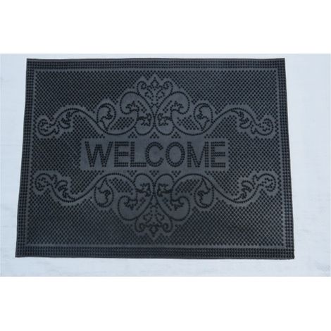 Tapis Entrée Extérieur Caoutchouc Welcome 33x53cm