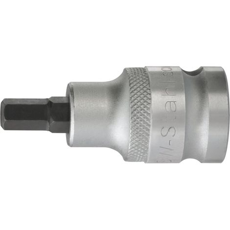 SW-Stahl 05104SB Inbuseinsatz, 12,5 mm (1/2") Antrieb, 7 x 53 mm, Innensechskant, aus Chrom-Vanadium-Stahl