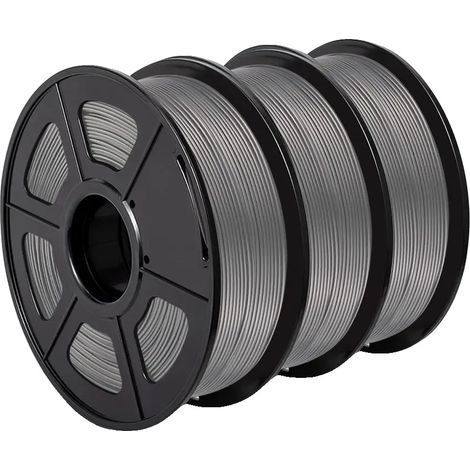 3D-Druckerfilament, PLA-Material, 1,75 mm Durchmesser, 3 Rollen pro Packung, PETG-GY-3KG (1/2)