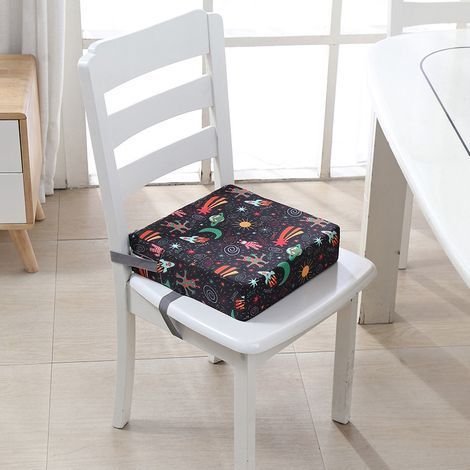 Rehausseur Chaise Enfant, Lavable à l'eau Fort Support Portable Chaise Surélevée, Adapté pour les Repas des Jeunes Enfants, Coussin de Chaise Surélevée Facile à Nettoyer (1/5)