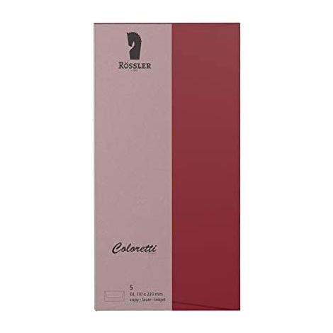 Enveloppe américaine dl colouretti 5 unités bordeaux (1/3)