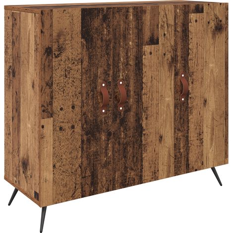 Buffet Meuble de rangement Bois ancien 89,5 x 34 x 80 cm Bois d'ingénierie (1/5)