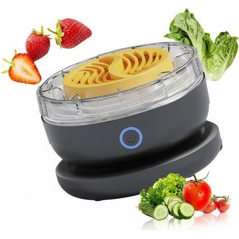 Purificateur vortex 3 min pour baies et légumes. Technologie ionique, rechargeable, sans consommable. Gris. (1/5)