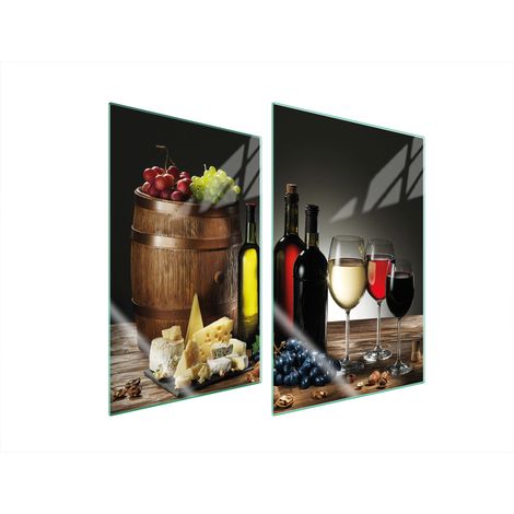 Plaque de protection en verre pour cuisine 2x35x52 (1/5)