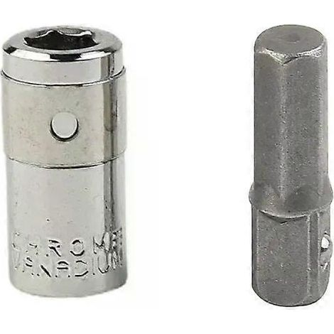 Adaptateur de douille à impact 1/4" carré vers 1/4" hexagonale + adaptateur de douille de perçage 1/4" + porte-tournevis + mandrin à changement rapide - JXLGV (1/5)
