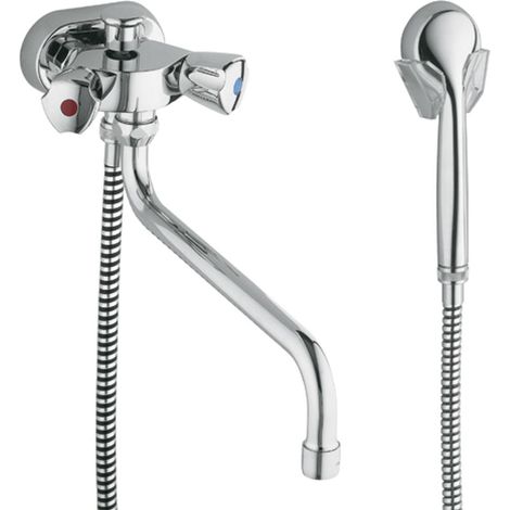 KLUDI STANDARD Grifo bimando especial para lavabo DN15 Kst.-Terralux cromado, 254130515