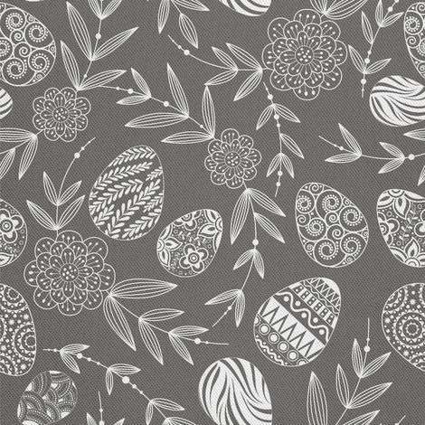 Telas decorativas para exteriores Oxford - Motivo: Huevos de Pascua dibujados (1/5)
