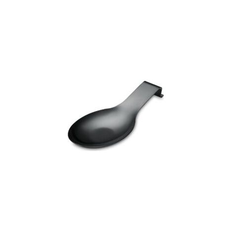 Repose Cuillère En Noir Mat, Porte Cuillère En Acier Inoxydable Pour Cuisinière, Porte Stensiles De Cuisine Pour Louches, Pinces, Spatule, Porte-cuillère Pour Cuisinière (1PC-9,5 Pouces) (1/5)