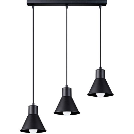 Tazilo 3 E27 schwarze Pendelleuchte Lumilo 09.729.86 (1/5)