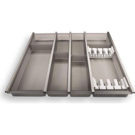 Cuisio Besteckeinsatz Besteckkasten 600 mm Transluzent-graphitgrau (1/5)