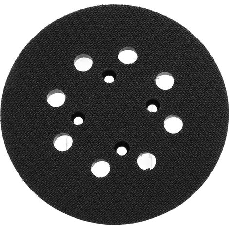 Plateau de ponçage électrique caoutchouc 8 trous pour disque tampon 5 pouces et papier abrasif (1/5)
