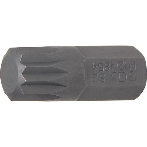 BGS Bit Destornillador Hexagonal externo 10 mm (3/8") Interno Spline (para XZN) M12 - 4854