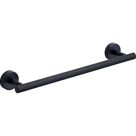 Towel rail for the bathroom, towel rail for the kitchen, tea towel rail for the kitchen, drilling, stainless steel 304, rust-proof, wall mount, 30 cm (black) (1/4)