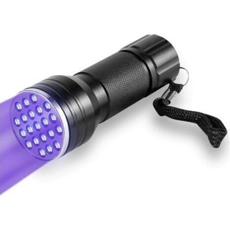 UV-Taschenlampe, 395 nm UV-Ultraviolett-LED-Taschenlampe zur Erkennung von Haustierurin, zum Aufspüren von Flecken (1/5)