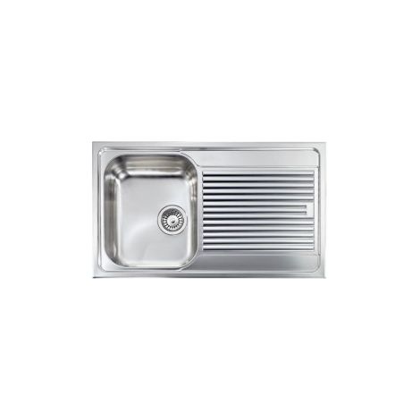 CM 011253SCSSP Zenith plus Lavello ad incasso 1 vasca sinistra con gocciolatoio destro Acciaio inox satinato colore Acciaio inox (1/5)