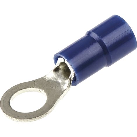 Cosses à œillet RS PRO, Isolé, Bleu, 2.5mm², M5, 8.5mm