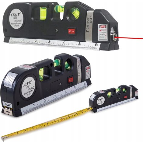 Niveau laser avec mesure 250cm cale laser (1/5)