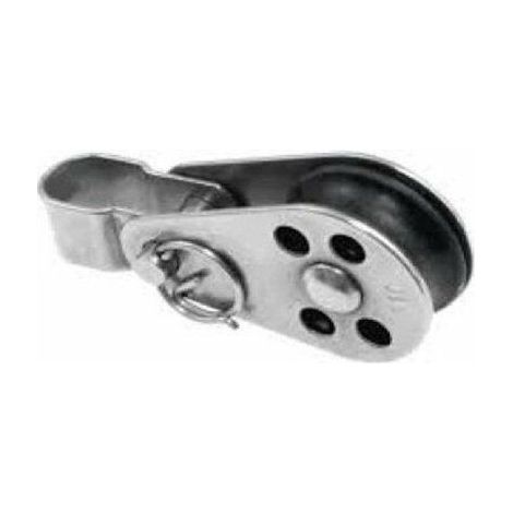 Poulie dériveur, réa nylon inox A2 (1/2)