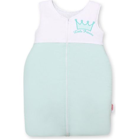 Saco de dormir de algodón Little Princess para niños de 6 a 12 meses, TOG 2.5, aislante para todo el año, color menta. (1/3)