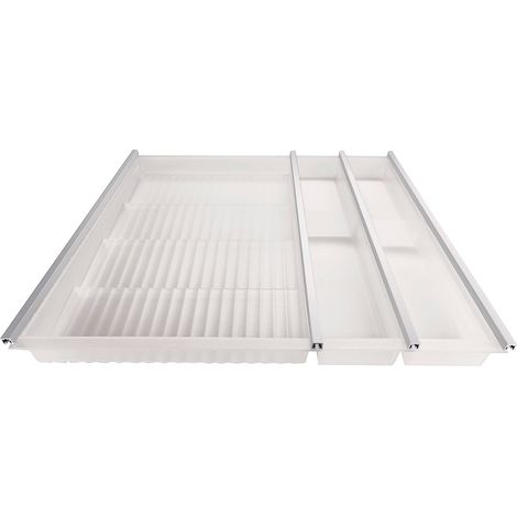 Gewürzeinsatz Cuisio transluzent-weiß für 600 mm Korpusbreite Tiefe 473 mm Besteckeinsatz für Blum Schubladen von SOTECH (1/5)