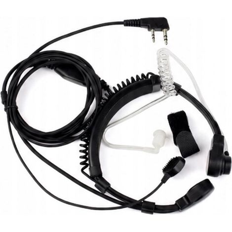 Microfono a gola per Baofeng UV-5R UV-82 UV-3R con connettore Kenwood