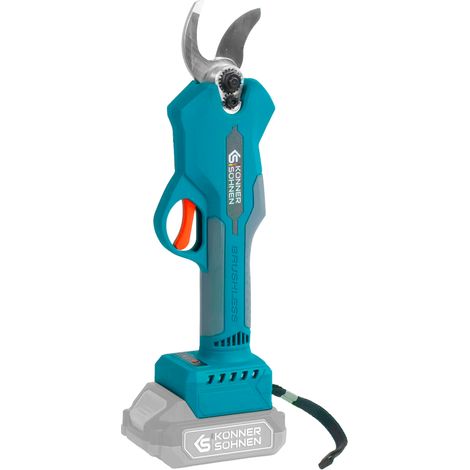 Tijeras de podar inalámbricas Könner & Söhnen KS CPS20V-32, 20 V, capacidad de corte de 32 mm, motor sin escobillas, ligeras y ergonómicas, ideales para huertos y jardines. (1/5)