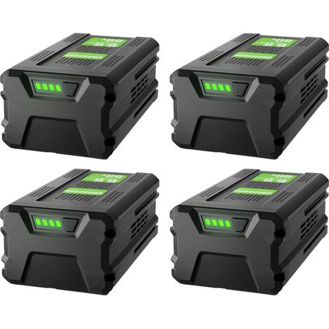 Ersatzakku, 6000 mAh Kapazität, kompatibel mit GBA80600 und GBA80200, 4er-Packung mit 6000-mAh-Akkus (1/2)