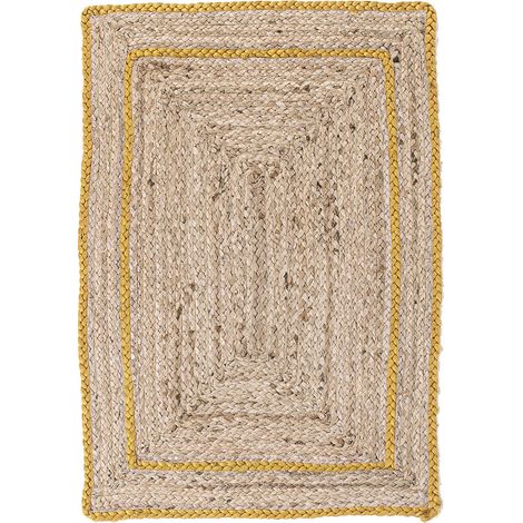 Tappeto da interno Ankit naturale 60 x 90 cm -Arancione (1/4)