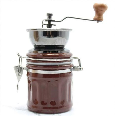 Manuelle Kaffeemühle mit waschbarem Keramikkern – Tragbare Espressomühle für frischen Kaffee überall (1/5)