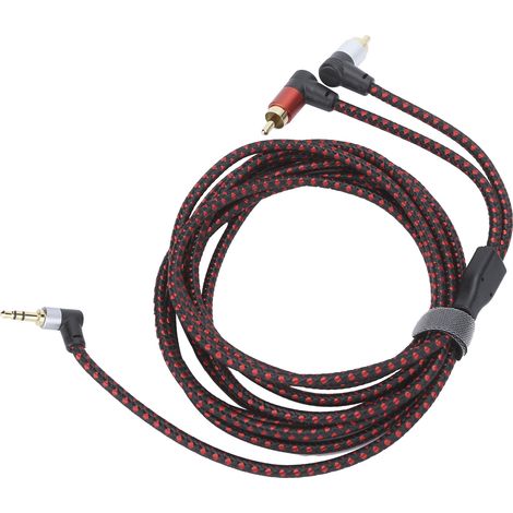 Câble Audio 3.5mm Jack Mâle à 2 RCA Mâle 3 mètres pour Enceintes, DVD et Système Home Cinéma (1/5)