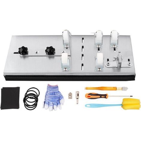 Coupe-Bouteille en Verre, Kit De Découpe De Bouteilles en Verre Carrées Et Rondes, 5 Roues en Nylon, Durable, Détachable, Kit De Découpe De Bouteilles en Verre en Acier Inoxydable, pour Artistes (1/5)