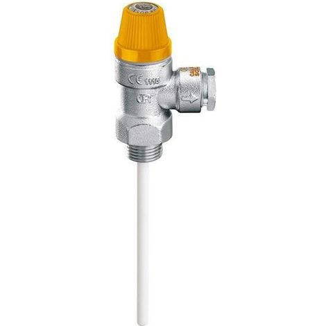 Válvula de seguridad combinada para temperatura y presión Caleffi 3094-3095 1/2" - 6 - ø 15