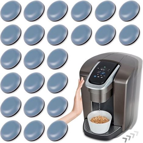 Juego de 24 deslizadores autoadhesivos para electrodomésticos de cocina: fáciles de mover y ahorran espacio. Un accesorio imprescindible para la (1/5)