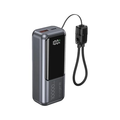 Gembird  Powerbank con LCD 10000 mAh Gris