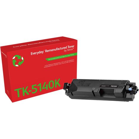 Everyday Wiederaufbereiteter Everyday™ Schwarz wiederaufbereiteter Toner von Xerox, kompatibel mit Kyocera TK-5140K, Standardkapazität