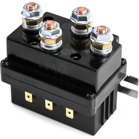 Relais de solénoïde, contacteur de remplacement du solénoïde du relais de treuil 12V 500A (1/5)