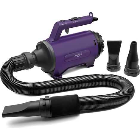 Sèche-Cheveux pour Chien Blower Séchoir Animaux Pulseur à Haute Vitesse pour Chien 3.8 HP(Violet) 3.8 HP à variation continue(Violet) (1/5)