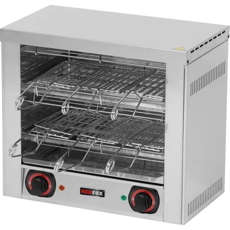 Toaster 6x pinces 2x grilles de grillades REDFOX - TO 960 GH - REDFOX