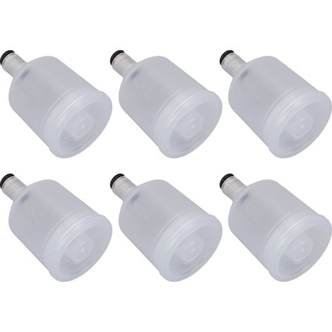 6 flacons de 20 ml vide pour aérographe, pots de rechange, accessoire compatible spray facial oxygène, lot de 6 (1/5)