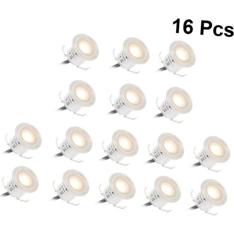 1Set Waterproof Decorative LED Corner Lights EU Plug Warm 16pc (1/5)