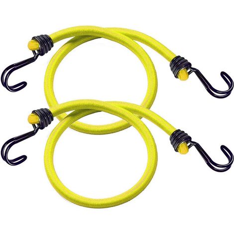 Tendeur - Cuerda Elástica 120 Cm - Gancho Invertido - Para Transporte Empaque Camping - Pack De 2 (1/5)