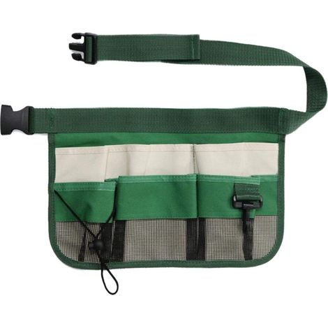 Sacoche de ceinture pour outils de jardinage, pochette suspendue à la taille, organisateur de ceinture à outils ajustable pour outils de jardin. (1/5)